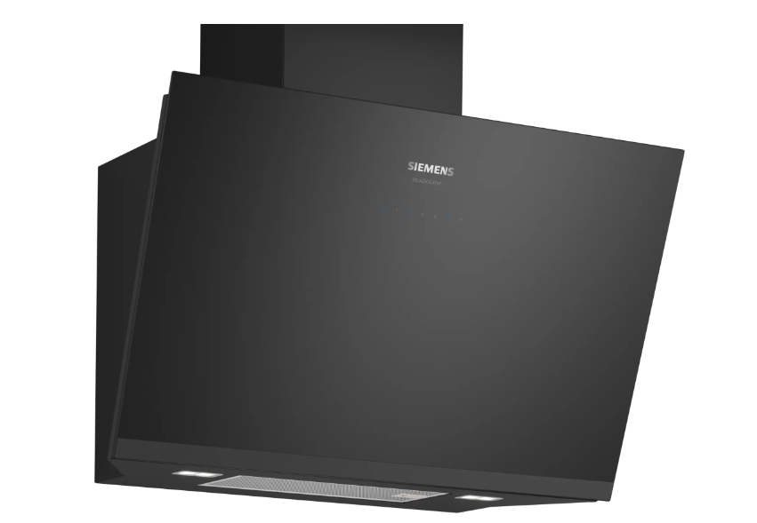 Væghængt emhætte 80 cm Klart glas med sort tryk – Siemens iQ500 – LC81KAN65